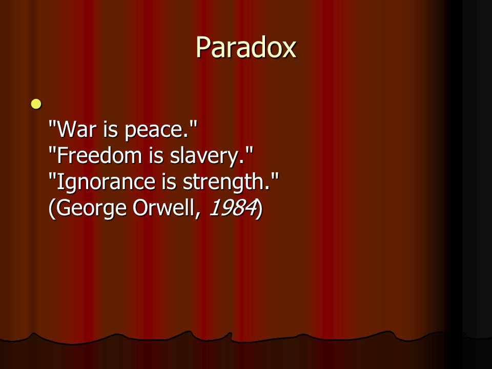 Irony of George Orwell's 1984